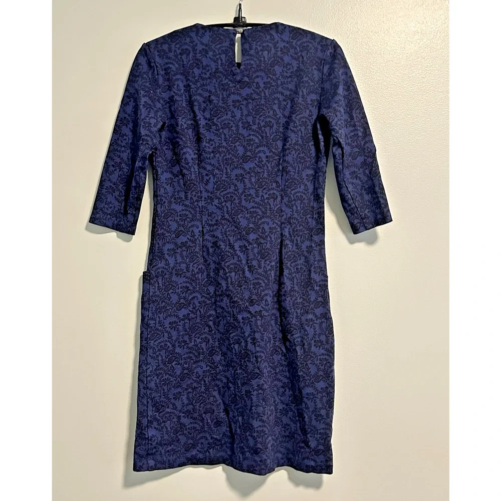 J McLaughlin Women XS‎ Dress Shift Catalina Cloth Pockets Paisley Purple